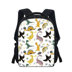 12" Dinosaur Printed Kids Backpack School Bag