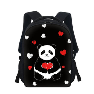 Casual Kindergarten Panda Print School Bag