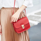 12PCS Women Messenger Bags Solid Lock Shoulder Crossbody Phone Beach Bag
