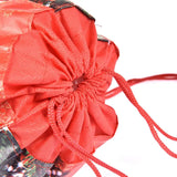 Santa Claus Drawstring Backpack Reusable Sack Candy Bags