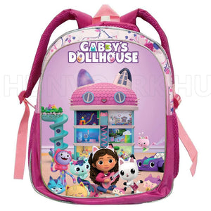 Gabby's Doll House 12inch Backpack School Bags For Girls Kids