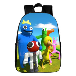 12inch Kids Rainbow Backpack Printed School Bags