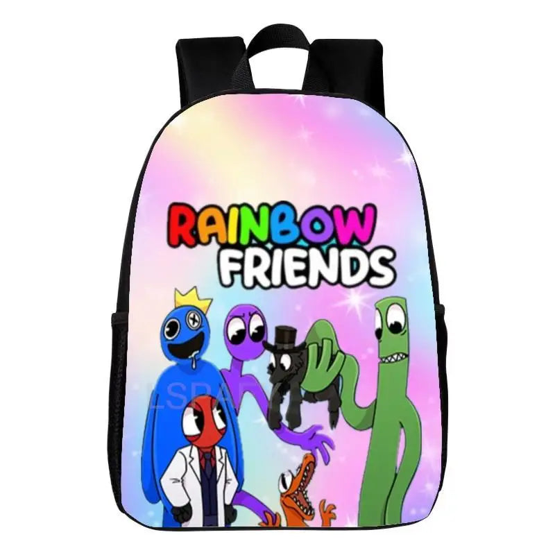 12inch Kids Rainbow Backpack Printed School Bags