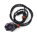 12pcs Adjustable Necklace Cord Empty Stone Holder Wax Rope Necklace