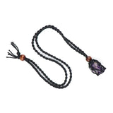 12pcs Adjustable Necklace Cord Empty Stone Holder Wax Rope Necklace