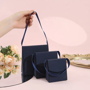 12pcs Folding Cardboard Bags for Wrapping Wedding Christmas Gift Tote Paper