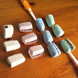 12pcs Dust-proof Toothbrush Headgear Travel Box Portable Protect Case Cover