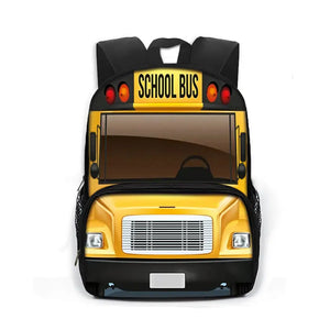 13 inch School Bus Print Backpack for Kids