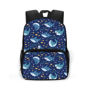 13 Inch See Animal Children School Bags Dolphin Octopus Sea Turtle