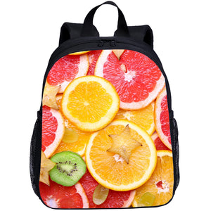 13 Inch Fruit Pumpkin Kindergarten Kids School Bag Backpack