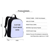 13 Inch Fruit Pumpkin Kindergarten Kids School Bag Backpack