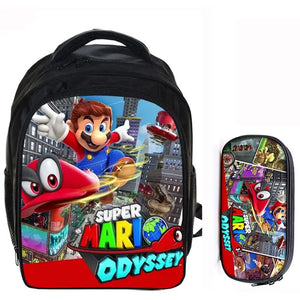 13 Inch Kids School Backpacks Cartoon Bags Mochila Pencil Bag Sets