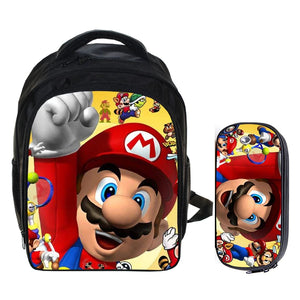 13 Inch Cartoon Kids Backpack School Bags for Boys Girls Mochila Infantil Pencil