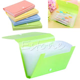 13 Pocket Accordion File Organizer A6 Mini Expandable File Folder Organizer