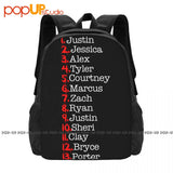 13 Reasons Why Tape Names Printed Backpack Large Capacity Print Softback Gymnast