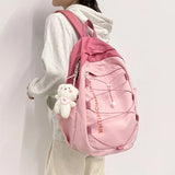 13 Yrs Girl Backpack Women Drawstring Schoolbag Travel School Laptop Backpacks