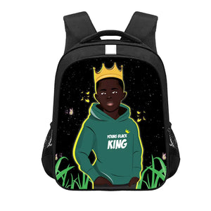 13" African Art Boys Print Backpack for Kids