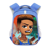 13" African Art Boys Print Backpack for Kids