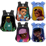 13" African Art Boys Print Backpack for Kids