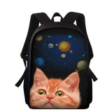 13in Children School Bag Cat Print Orthopedic Bookbag
