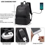 Men Backpack Oxford Large Capacity Business Bagpack USB Charging