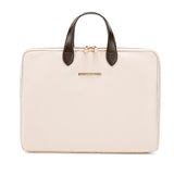 14 Inch Waterproof Laptop Bag for Women Lightweight Pu Leather Handle Business