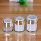 15/30/50Ml Airless Pump Refillable Makeup Cosmetic Jar Containers