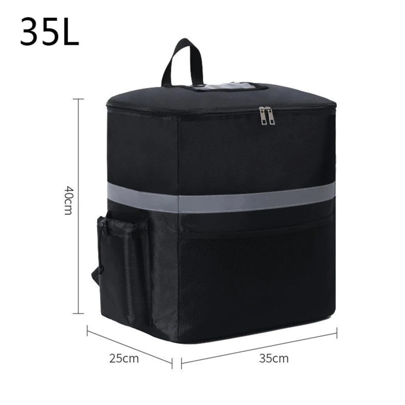 15/35L Large Thermal Food Bag Cooler Bag Fresh Keeping Backpack Insulated Bag