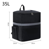 15/35L Large Thermal Food Bag Cooler Bag Fresh Keeping Backpack Insulated Bag