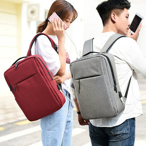 15.5" Laptop Backpack Large Capacity Rucksack Red