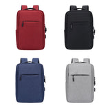 15.5 Inch Laptop Backpack Large Capacity with Charging Hole - Red