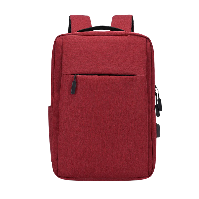 15.5 Inch Laptop Backpack Large Capacity with Charging Hole - Red