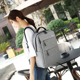15.6 Inch Laptop Backpack,Waterproof School Bag with Charging Interface