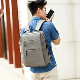 15.6 Inch Laptop Backpack,Waterproof School Bag with Charging Interface
