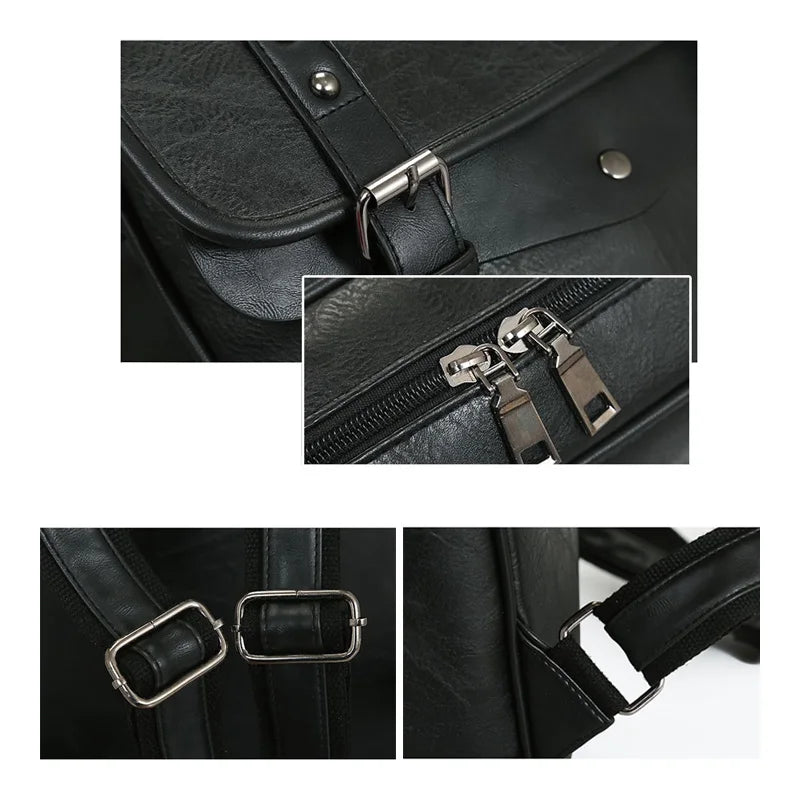 15.6 Inch Waterproof Vintage Laptop Bag for Men