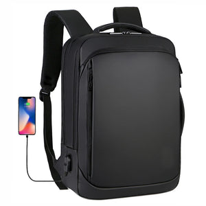 15.6in Laptop Backpack for Men Waterproof Business Mochila with USB Charging