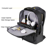 15.6in Laptop Backpack for Men Waterproof Business Mochila with USB Charging