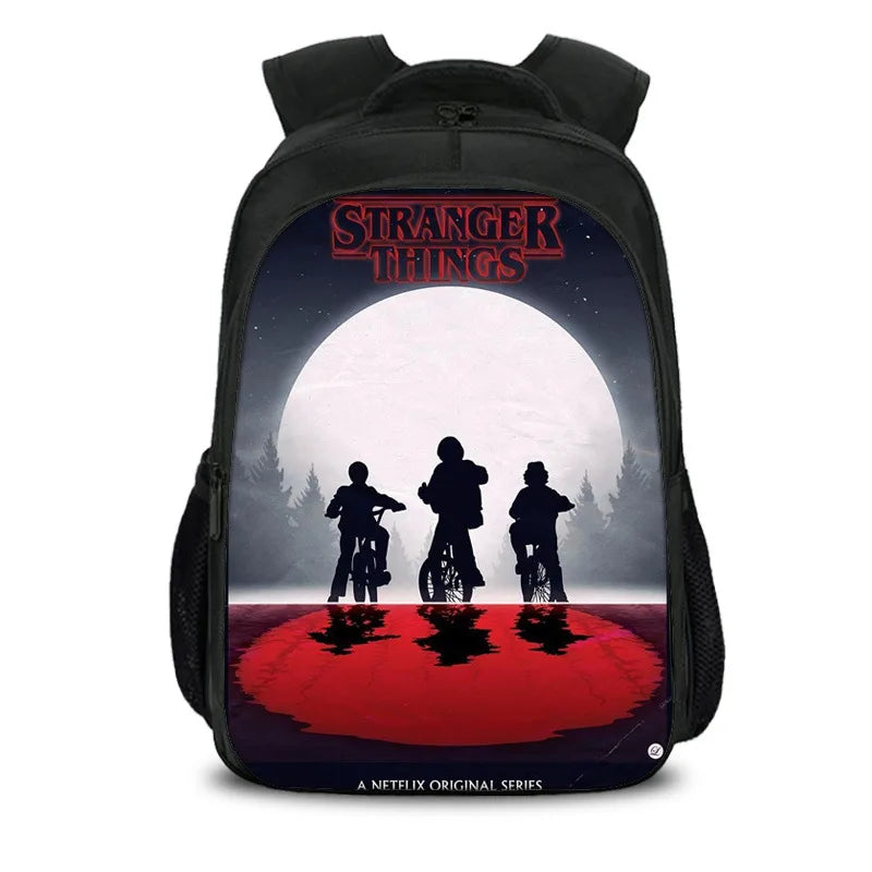 15.7" Strange Things TV Series Backpack for Boys Girls School Bag