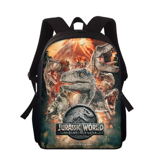 Kids School Bags For Boys Girls Back Pack T-Rex Dinosaur Print Backpack