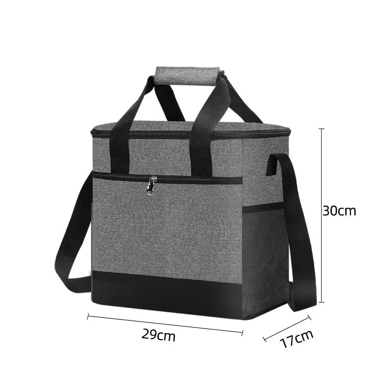 15L Lunch Box Bag Leakproof Thermal Fresh Cooler Thermo Picnic Food Fruit Bag
