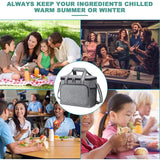 15L Waterproof Thermal Lunch Box Bag Handbag for Travel Portable Cooler Insulate
