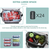 15L Waterproof Thermal Lunch Box Bag Handbag for Travel Portable Cooler Insulate