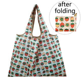 15Pcs Large Nylon Eco Shopping Bag Foldable Grocery Reusable Washable