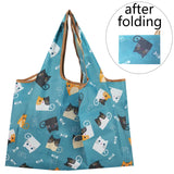 15Pcs Large Nylon Eco Shopping Bag Foldable Grocery Reusable Washable