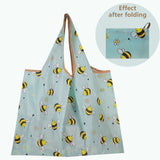 15Pcs Large Nylon Eco Shopping Bag Foldable Grocery Reusable Washable