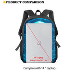 15" School Backpack for Teenager Skull Rose Print Schoolbag Boys Gilrs Kids