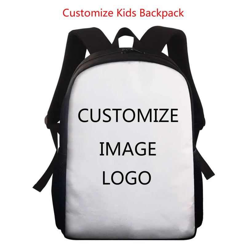 15in School Bags For Boys Girls Back Pack Kids Backpack Husky Dog 3D Print