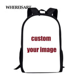 Cartoon Bulldog 3D Print Kids Backpack For Teenagers Boys Girls School Bags