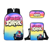 16 Inch Anime FNF Backpack 3D Video Game School Bag 3 Pcs Set