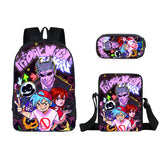 16 Inch Anime FNF Backpack 3D Video Game School Bag 3 Pcs Set